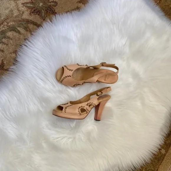 CalleenCordero Genuine Leather Studded Heels - Picture 7 of 11